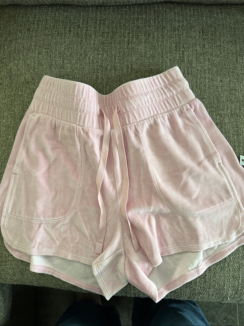 JoyLab Target Pink Velour Lounge Shorts Mid Rise Drawstring Athletic Casual S - Picture 2 of 7